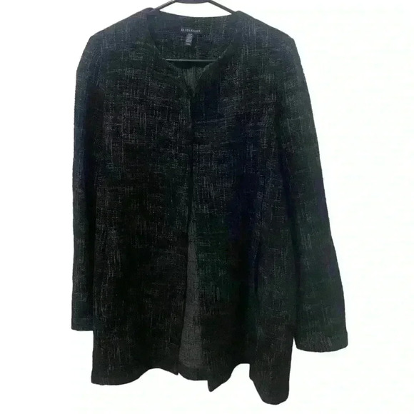 Eileen Fisher Organic Cotton Blend Open Cardigan Jacket - Picture 1 of 4